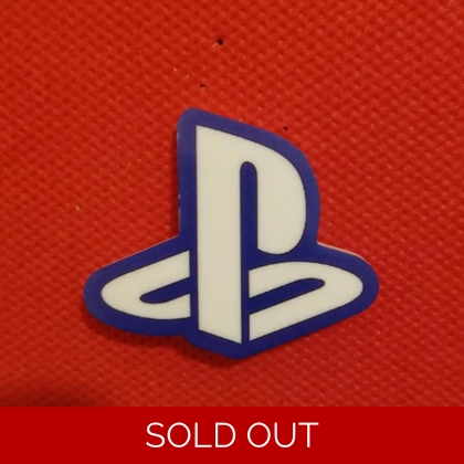 PlayStation logo large pin badge PlayStation logo large pin badge
